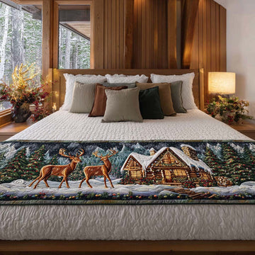Cabin Heartbeat Calm Quilted Bed Runner NCU0NT8691
