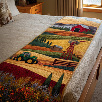 Farm Serenity Quilted Bed Runner GFTOHD8405