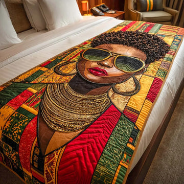 Afro Luxe Queen Quilted Bed Runner NCU0XD1403