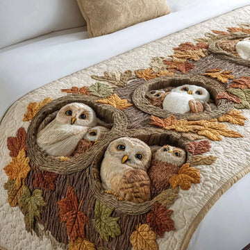 Autumn Haven Quilted Bed Runner NCU0XD1462