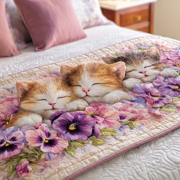 Flower Naps Quilted Bed Runner NCU0NT9936