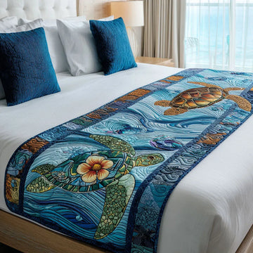 Terra Tortoise Quilted Bed Runner NCU0PT8570