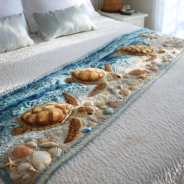 Timeless Tortoise Quilted Bed Runner NCU0PT8096