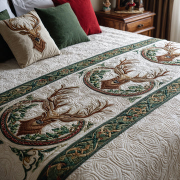 Runeword Glyph Quilted Bed Runner NCU0HH1087