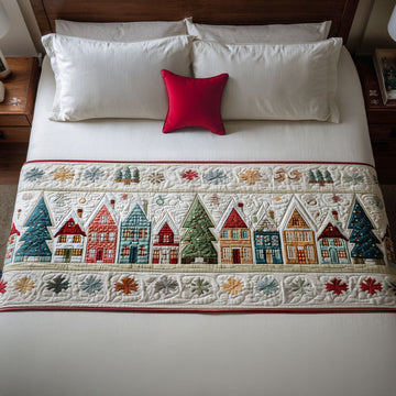 Cozy Cabin Fir Quilted Bed Runner NCU0PT9110