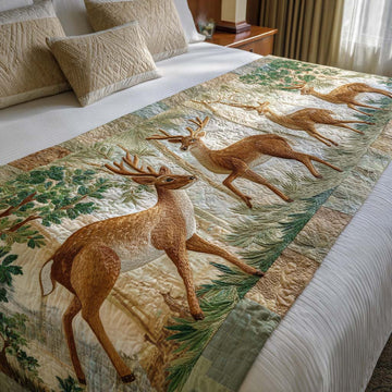 Woodland Grace Quilted Bed Runner NCU0XD1420