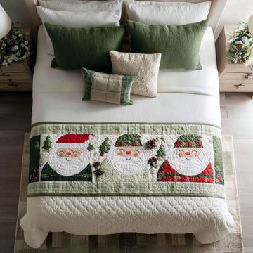 Holly Delight Quilted Bed Runner NCU0PT9155