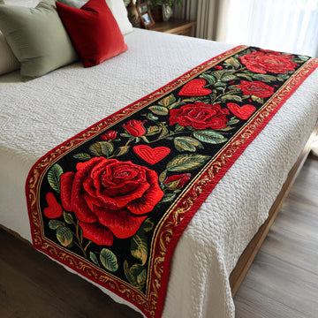 Deep Blossom Quilted Bed Runner NCU0DK11854