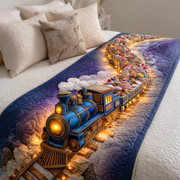 Festive Rail Glow Quilted Bed Runner NCU0TD1240