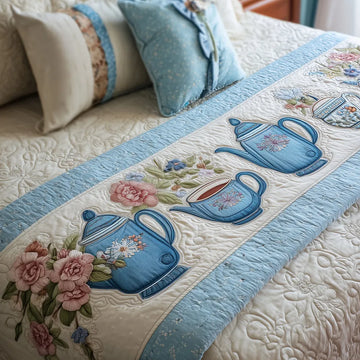 Tea Rose Whispers Quilted Bed Runner NCU0TH3560