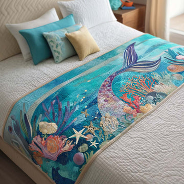 Mermaid Dreams Quilted Bed Runner NCU0NT9946