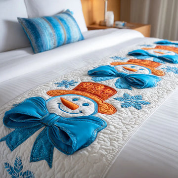 Winter Frostman Quilted Bed Runner NCU0TD799