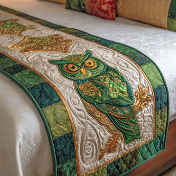 Emerald Gaze Quilted Bed Runner NCU0XD1466
