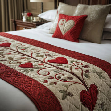 Blooming Heart Quilted Bed Runner GFTOMA1822