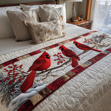 Frosted Forest Grace Quilted Bed Runner NCU0TH3738