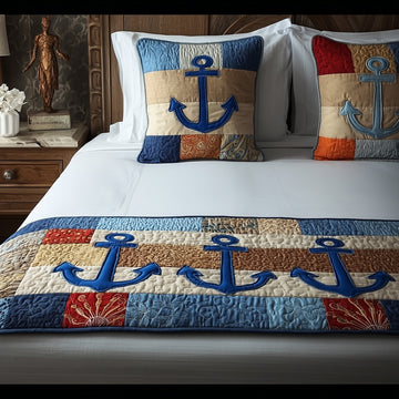 Nautical Quilted Bed Runner GFTOMA1811