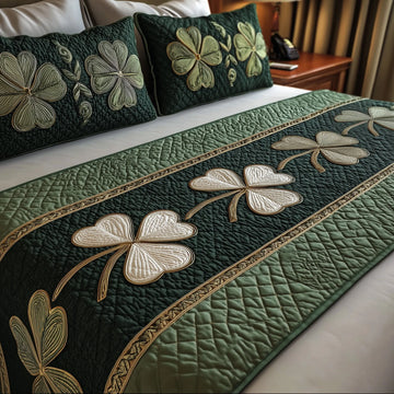 Irish Shamrock Quilted Bed Runner GFTOMA1829