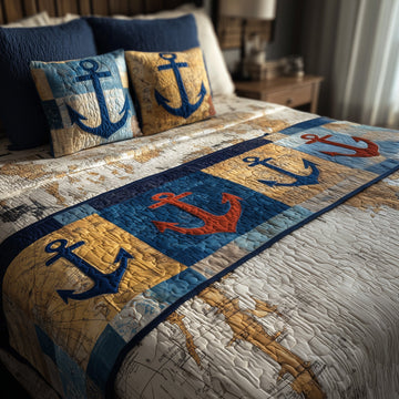 Nautical Quilted Bed Runner GFTOMA1812