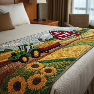 Farm Serenity Quilted Bed Runner GFTOHD8411