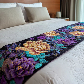 Happy Flowers Quilted Bed Runner NCU0DK9251