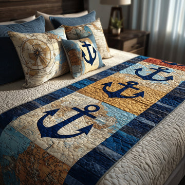Nautical Quilted Bed Runner GFTOMA1809