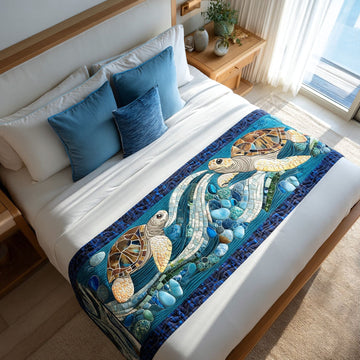Floating Sanctuary Quilted Bed Runner NCU0PT8012