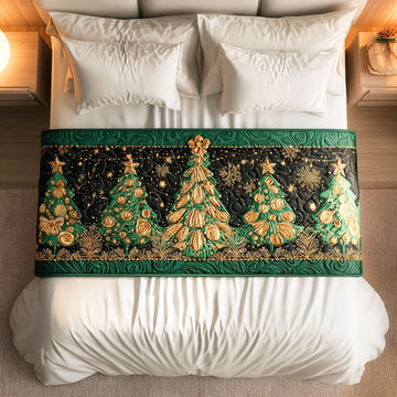 Evergreen Glow Quilted Bed Runner NCU0TD563