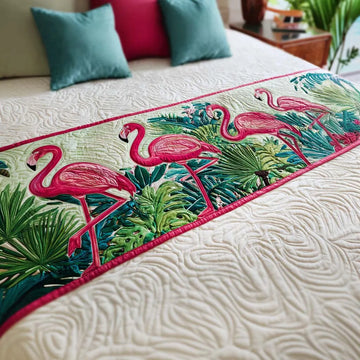 Pink Parade Quilted Bed Runner NCU0NT10316