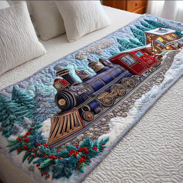 Snowbound Express Quilted Bed Runner NCU0TD1239
