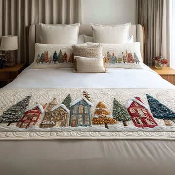 Woodland Fir Quilted Bed Runner NCU0PT9119