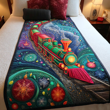 Holiday Cargo Run Quilted Bed Runner NCU0TD1237