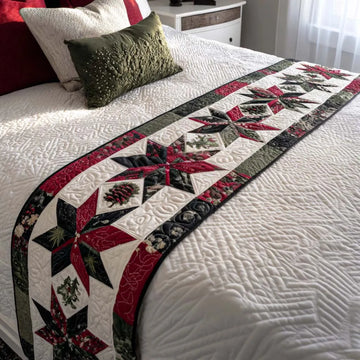 Star Shine Quilted Bed Runner NCU0NT9607