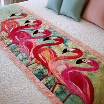 Tropical Flock Quilted Bed Runner NCU0NT10319