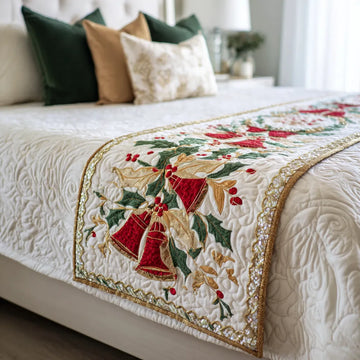 Festive Harmony Quilted Bed Runner NCU0DK10053