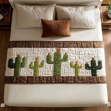 Cactus Garden Glow Quilted Bed Runner NCU0PT8770