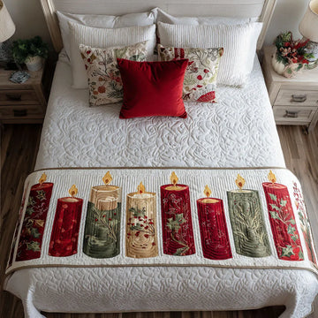 Starry Candlelight Quilted Bed Runner NCU0PT9645