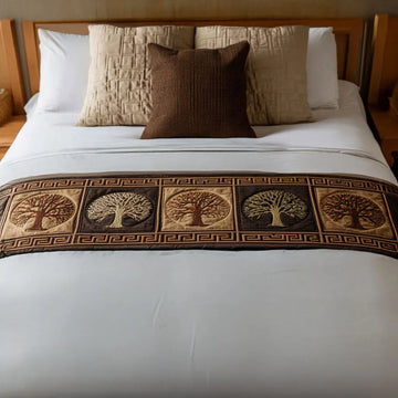 Golden Roots Quilted Bed Runner NCU0PT8743