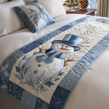 Frosty Charm Quilted Bed Runner NCU0XD790