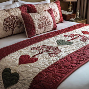 Blooming Heart Quilted Bed Runner GFTOMA1824