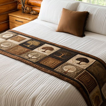 Parthenon Tree Quilted Bed Runner NCU0PT8746