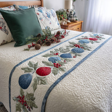 Ornament Glow Quilted Bed Runner NCU0PT9162